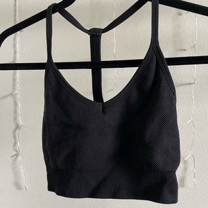 Athletic cropped tank top set